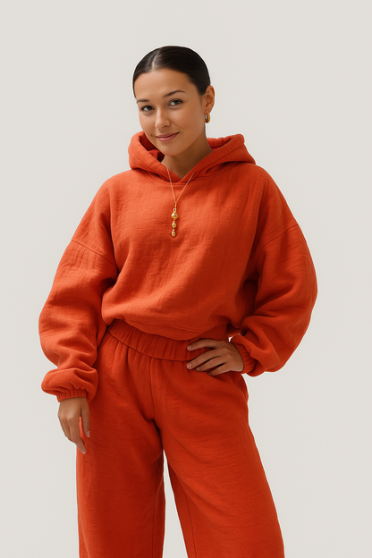 Blanket Hoodie - Orange